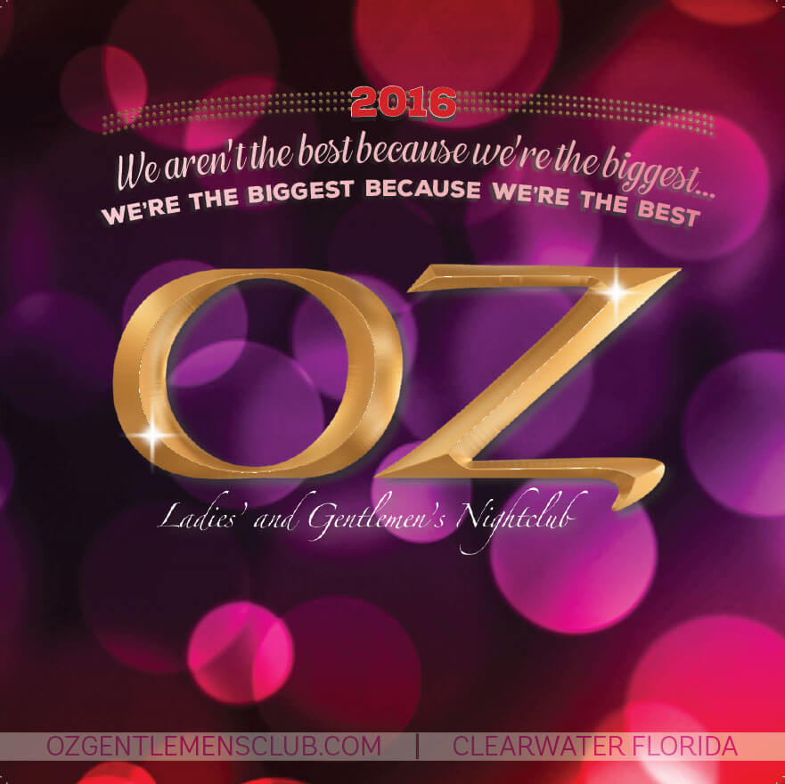 OZ Calendar Oz Gentlemen's Club Strip Club Adult Entertainment